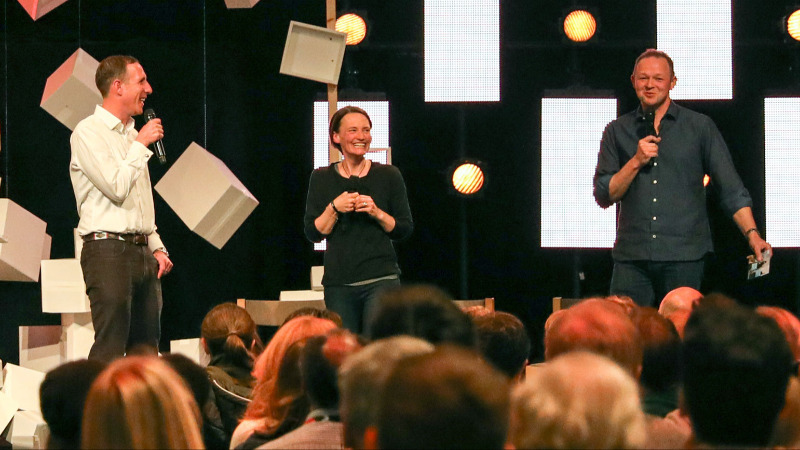 Will, Kate and Rob speaking